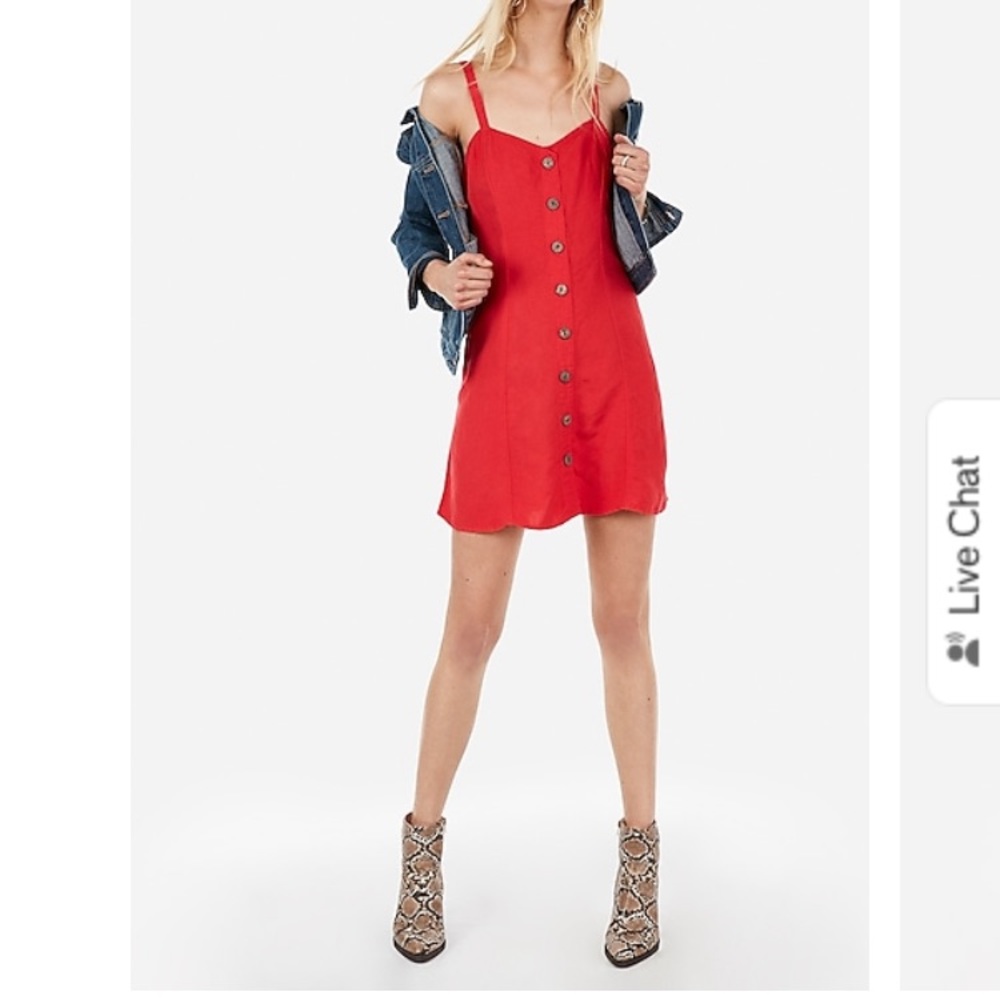 Button Front Cami Dress